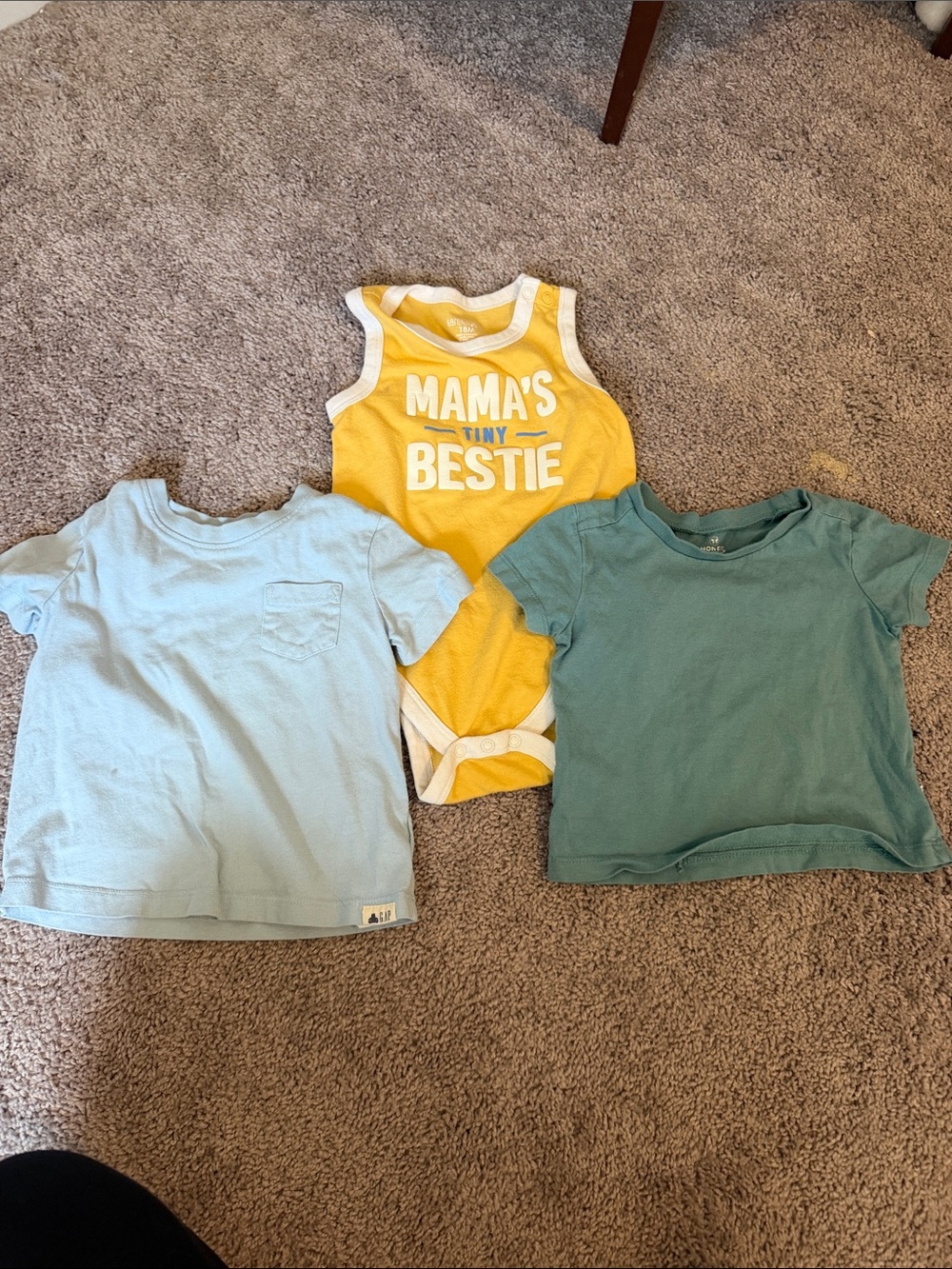 Baby 3-Pack Tee & Bodysuit Set - Yellow, Light Blue, Teal